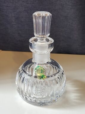 Made In Ireland Waterford Cut Crystal Vanity Perfume Bottle with Stopper.